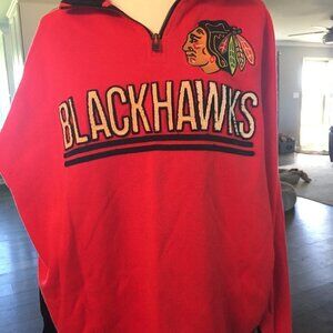 CHICAGO BLACKHAWKS ZIPPER SWEATSHIRT XL OLD TIME HOCKEY "CAUSEWAY COLLECTION